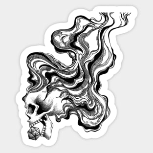 Smoke Skull Sticker